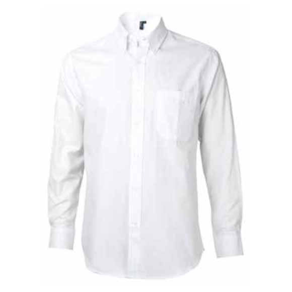 CAMISA OXFORD M/LARGA BOLSILLO PEGADO
