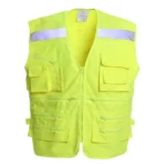 CHALECO GEOLOGO ALTA VISIBILIDAD MULTIBOLSILLOS, X EN ESPALDA