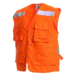 CHALECO GEOLOGO ALTA VISIBILIDAD MULTIBOLSILLOS, X EN ESPALDA - Imagen 5