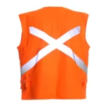 CHALECO GEOLOGO ALTA VISIBILIDAD MULTIBOLSILLOS, X EN ESPALDA - Imagen 6