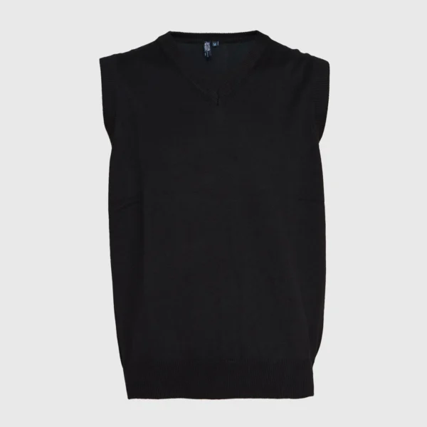 SWEATER CUELLO V SIN MANGAS MUJER