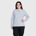 POLERA PIQUE 60/40 M/LARGA MUJER - Imagen 5